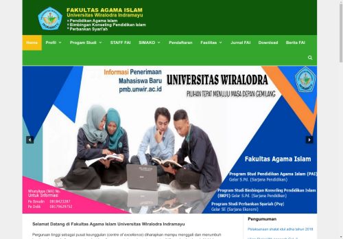 Website Fakultas Agama Islam