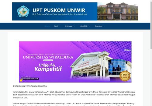 Website UPT Pusat Komputer