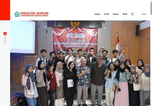 Website Fakultas Hukum